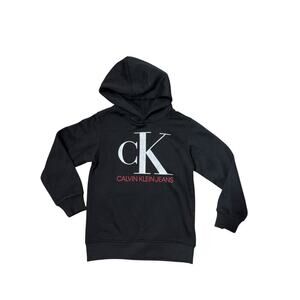 Calvin Klein Jeans Hooded Sweater Logo Long Sleeve Boys Size 6